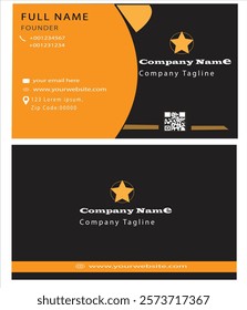 PROFESSIONAL BUSINESS CARD WITH SIMPLE DESIGN in illustrator