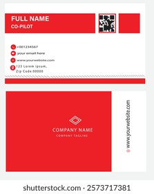 PROFESSIONAL BUSINESS CARD WITH SIMPLE DESIGN in illustrator