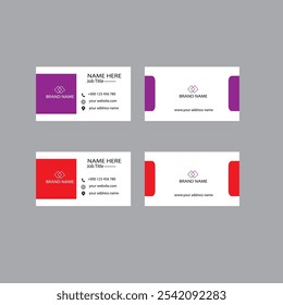 Professional business card template, Business card