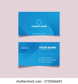 Professional Business Card Template Blue  Theme