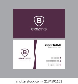 Professional Business Card Template. Corporate Business Card Template. Vector Business Card