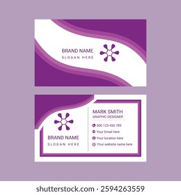 Professional business card template, creative and clean visiting card, modern creative business card and name card clean template vector.