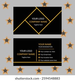 Professional business card template, creative and clean visiting card, modern creative business card and name card clean template vector.