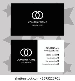 Professional business card template, creative and clean visiting card, modern creative business card and name card clean template vector.