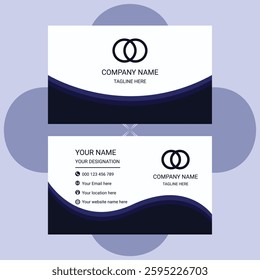 Professional business card template, creative and clean visiting card, modern creative business card and name card clean template vector.