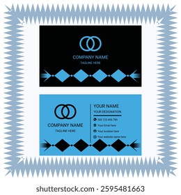 Professional business card template, creative and clean visiting card, modern creative business card and name card clean template vector.