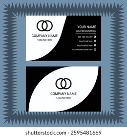 Professional business card template, creative and clean visiting card, modern creative business card and name card clean template vector.