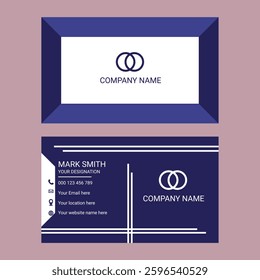 
Professional business card template, creative and clean visiting card, modern creative business card and name card clean template vector.
