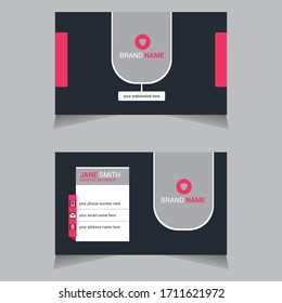 Professional business card template design. red color, vector, Brochure, Shape design, office, company, Poster, Corporate Presentation, Portfolio, Flyer, Website