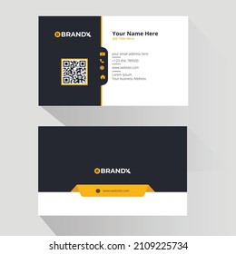 Professional business card template design
