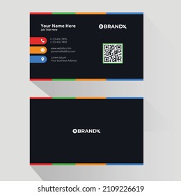 Professional business card template design
