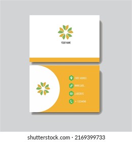 
Professional business card template design complete with logo