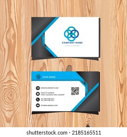 professional business card template design vector illustration.
Luxury modern blue gradient dark ,white color.
