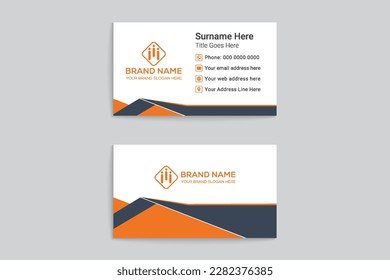 Professional business card template design