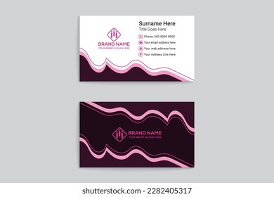 Professional business card template design