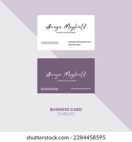 Professional business card template design