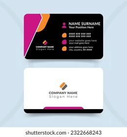 Professional business card template design
