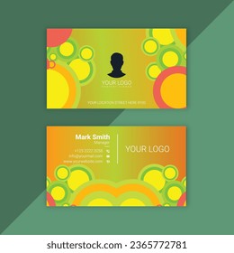 professional business card template design vector illustration