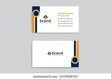 Professional business card template design