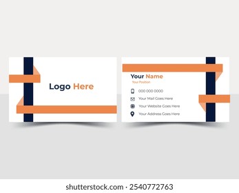 Professional business card template design