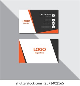 Professional Business Card Template Design.  visiting card for company or brand Template. 