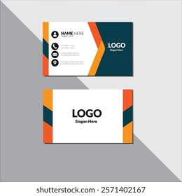 Professional Business Card Template Design.  visiting card for company or brand Template. 