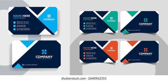 Professional Business Card Template Design for Corporate and Creative Branding