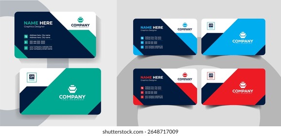 Professional Business Card Template Design for Corporate and Creative Branding