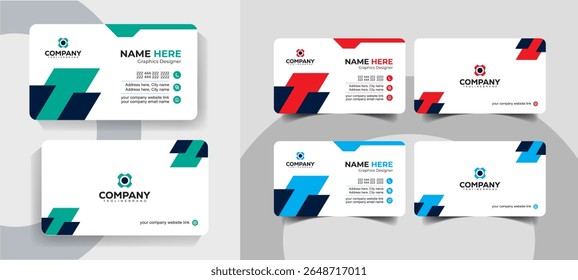 Professional Business Card Template Design for Corporate and Creative Branding