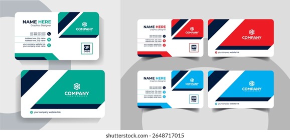 Professional Business Card Template Design for Corporate and Creative Branding