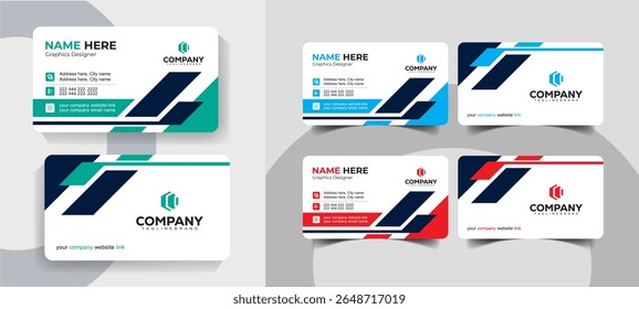 Professional Business Card Template Design for Corporate and Creative Branding