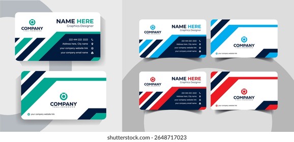 Professional Business Card Template Design for Corporate and Creative Branding
