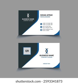 Professional Business Card Template with Modern Design