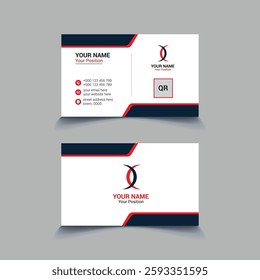 Professional Business Card Template with Modern Design