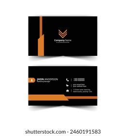 Professional business card template. Name card vector design.