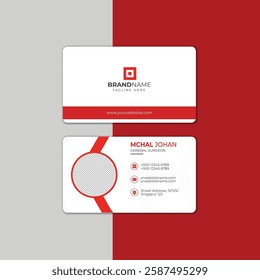 professional business card template, perfect for corporate branding and networking. Designed for high-quality print with a clean and modern layout. 