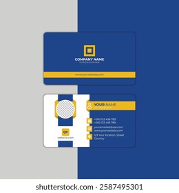 professional business card template, perfect for corporate branding and networking. Designed for high-quality print with a clean and modern layout. 