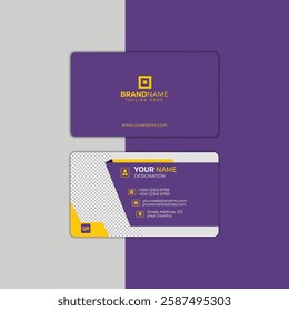 professional business card template, perfect for corporate branding and networking. Designed for high-quality print with a clean and modern layout. 