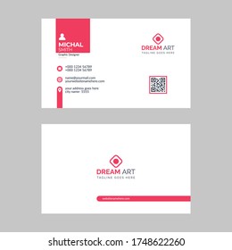 professional business card template with print ready