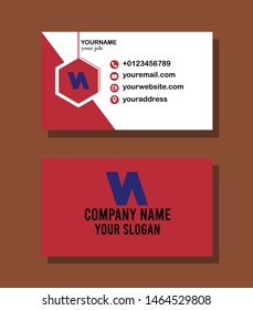 professional business card template vector