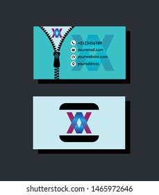 Professional business card template vector