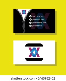 Professional business card template vector
