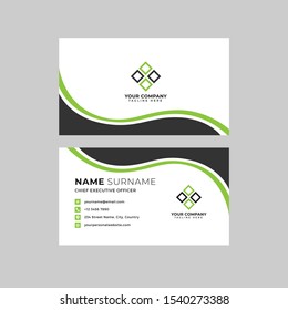 Professional Business Card Template Vector