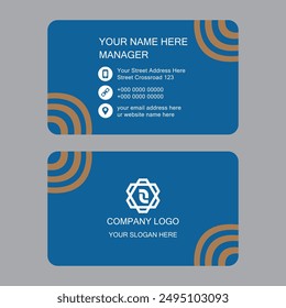 Professional business card template vector illustration. Modern and minimalist.