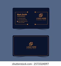 professional business card template vector