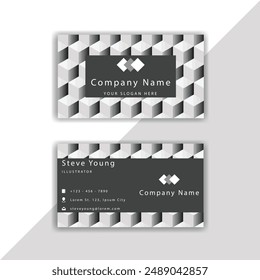 Professional Business Card, Template, or Visiting Card.