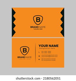 Professional Business Card Template.Unique Business Card Template Design. Colorful Business Card Template. Vector Illustration