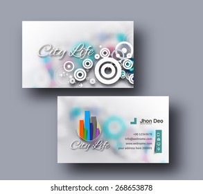 Professional Business Card Vector Template.
