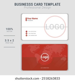 Professional Business Card Vector Templates - Elegant and Modern Designs for Corporate, Creative, and Personal Branding Needs