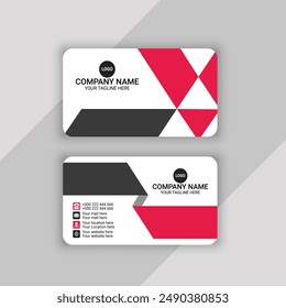 Professional Business Card or Visiting Card Vector Design Template